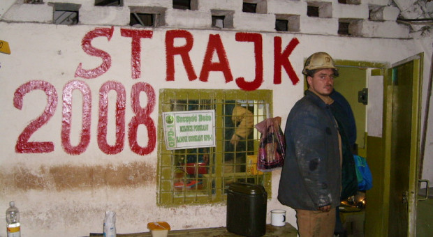 Strajk górników w "Budryku"