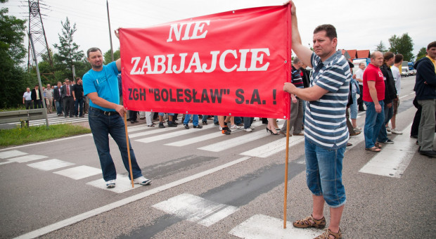 "Nie zabijajcie ZGH Bolesław" - akcja protestacyjna pracowników