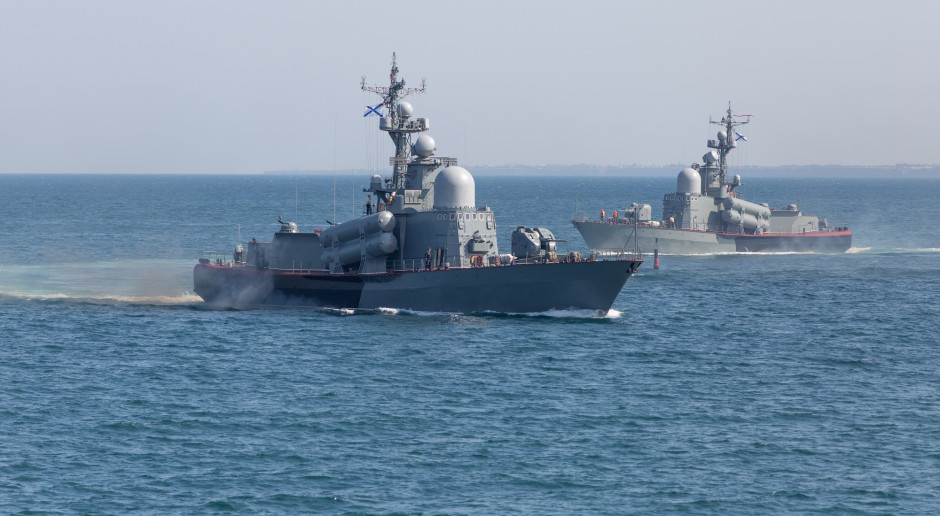 Ukraina: na Morzu Czarnym płonie rosyjski okręt zaopatrzenia