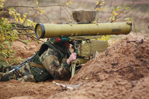 Competition anti-tank system during maneuvers of Russian and Belarusian forces.