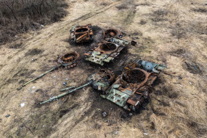 Tancurile rusești au fost distruse pe frontul ucrainean